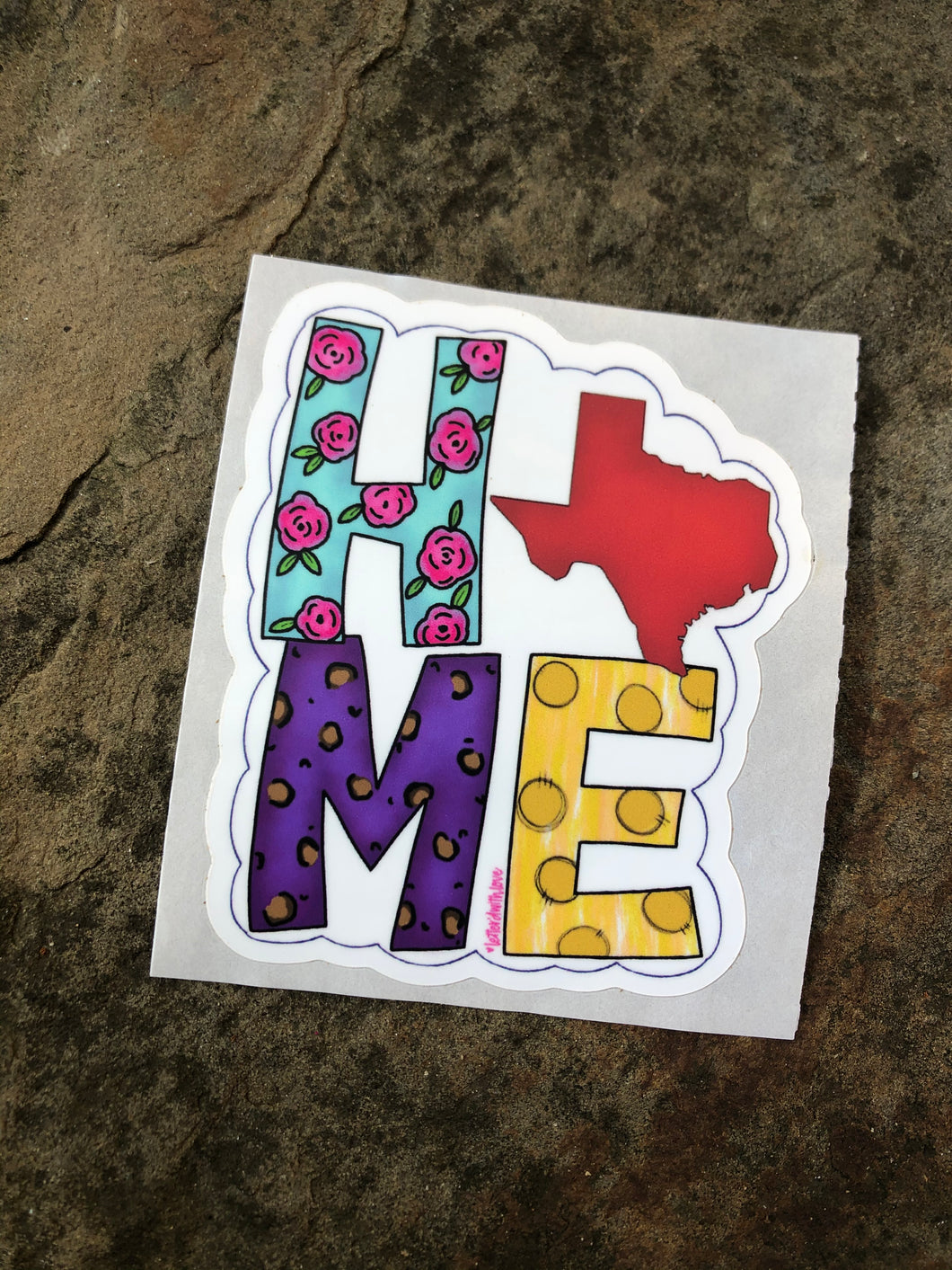 Vinyl Sticker- HOME | Texas