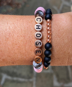 Rose Gold Letter Bracelet