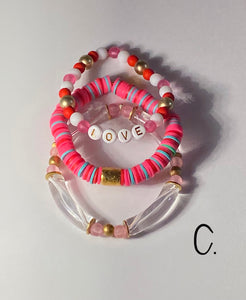 Valentine Bracelet Stacks