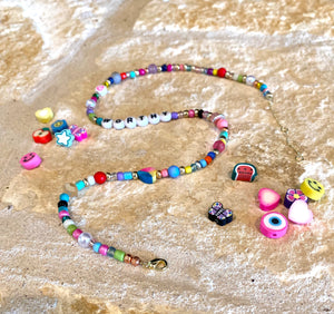 Multi-Colored Letter Necklace